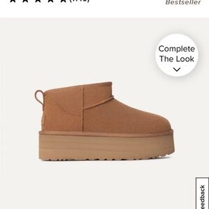 New Ugg Ultra Mini Platform chestnut size 9